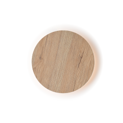 LED Аплик ECLIPSE светло дърво 40см диаметър